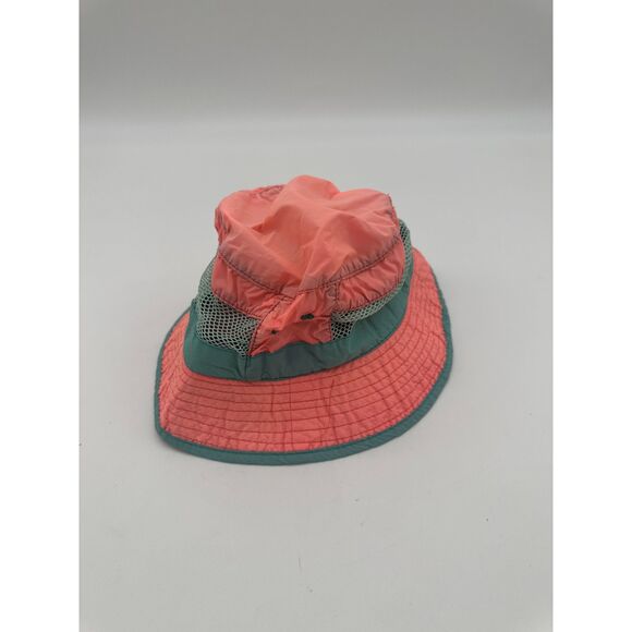Panama Jack Kids Bucket Hat w/ String and Mesh 54 CM Green & Orange - Picture 1 of 6